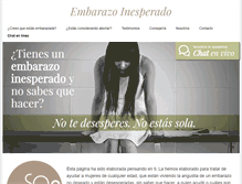 Tablet Screenshot of embarazoinesperado.com